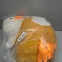 PEACH CAT Banana Duck Plush Toy Cute Plushie Hugging Plush Pillow Duck Stuffed Animal for Girls and Boys White 35.4"