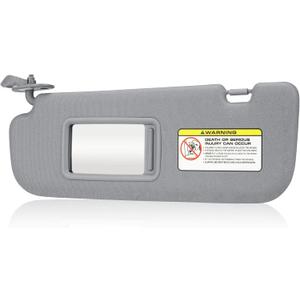 Gray Driver Left Side Sun Visor Replacement Compatible with Hyundai Elantra 2011 2012 2013 2014 2015 (Not Fit for GT) Replace 852103X000TX