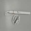 Mini Travel Curling Iron, European Travel Curling Iron Dual Voltage (100V-240V) Mini Size for Short Hair 1 inch, Portable Hair Curler with 30s Fast Heating Constant 180 for International (White)