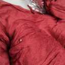 10 Pack Burgundy Cheesecloth Table Runner 10FT Boho Gauze Fabric Table Runner Vintage Rustic Sheer Runners for Wedding Party Bridal Baby Shower Long Table Decorations (21"x120")