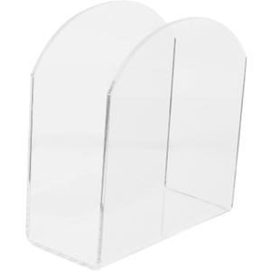 Tabletop Acrylic Clear Napkin Holder Vertical Tissue Storage Rack for Kitchen and Dining Table Decorative Napkin Stand for Easy Access and Organization (13X12X5.5CM)