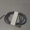 MFish 4-in-1 USB Charging Cable with Carrying Case, 240W Fast Charger Cord, USB-A & Dual USB-C to USB-C/Lightning, for iPhone 17/16/15/14, iPad, MacBook & More (Grey, 6.6Ft)