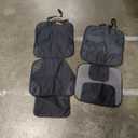 Car Seat Protector, Large Auto Protector for Child Seats with Thickest Padding and Non-Slip Backing Mesh Pockets for SUV, Sedan, Truck, Leather and Fabric - Black, 2 Pack 