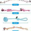 Dog Rope Toys Set, 11 Pack Puppy Chew Toys with Flying Disc, Cotton Rope Ball, Giraffe, Carrot, Knot Toys for Training, Playing, Interactive Pet Toys