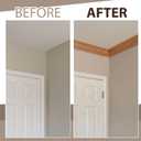DoubleFill 2 Pack Solid Cherry Hardwood Crown Molding Trim 47'' x 3/4" x 3-5/8" Real Wood Colonial Ceiling Molding, Unfinished & Stainable, Easy Install, Alternative to Foam & Plastic Trim, 94" Total