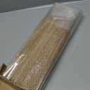 LazBlinds No Drill Bamboo Roman Shades, 34" W x 64" H, Star-Brown