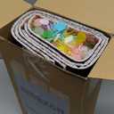 Nuanchu 3 Sets Valentine's Day Heart Doormat St. Patricks Mat Easter Rabbit Doormat 16 x 28 Inch with Tinsel Garland Mat for Valentine St. Patrick's Day Easter Indoor Entrance Front Door(Classic)