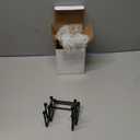 4 Pcs 2 Inch Small Plate Holder Display Stands Mini Metal Black Frame Stand for Picture, Book, Photo Easel, Creation, Collectibles Square Wire Plate Stands for Display Mobile Phone