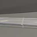 UNISHADES No Drill Blinds for Windows 1" Vinyl L-Shaped Slats Cordless Mini Blinds for Home, for Window Size 30" W 36" H White