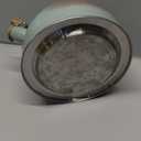 Tea Kettle, Vegoran 100 OZ / 3 Liter Whistling Tea Kettle, Tea Pots for Stove Top Food Grade Stainless Steel with Wood Pattern Folding Handle, Loud Whistle Kettle for Tea, Coffee, Milk (Green)