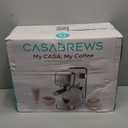 CASABREWS 3700 Essential Espresso Machine 20 Bar, Stainless Steel Cappuccino & Latte Machine with Steam Frother for Home, 43.9oz Water Tank, Coffee Gift for Women & Men, Silver