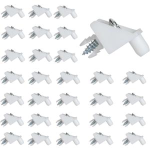 30 Pcs White Replacement Shelf Pins, Shelf Support Pins Replacement for IKEA Part #101558 ( Pax & Komplement)