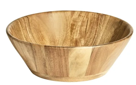 Medici 12 Inch Acadia Wood Serving Bowl