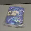 Hiroyuki Iridescent Makeup Bag, 14 inches Cosmetic Bag, Large Capacity Travel Pouch (Face, blue)