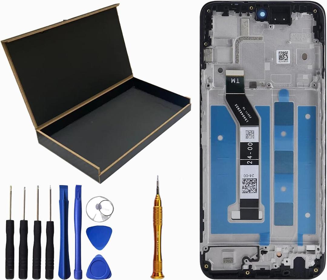 LCD Screen Display Touch Digitizer Assembly Frame Replacement for Moto rola Moto G Power 2024 LCD Screen XT2415 6.7"