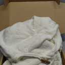 72-Inch Cable Sweater Knit Christmas Tree Skirt with Wooden Toggles, Cream