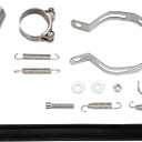 Lesiyou Motorcycle Muffler Mid Pipe, Muffler Adapter Connect Pipe Compatible with Kawasaki Ninja 400 Z400 2018 2019 2020 2021 2022 2023 Ninja 500 2024