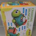 Jyusmile Baby Toys 6 to 12 Months, Musical Turtle Crawling Infant Toys, Early Learning Educational Toy with Light & Sound, Christmas Birthday Gifts for Boy Girl 7 8 9 10 11 Month 0-1 Year Old (Blue)