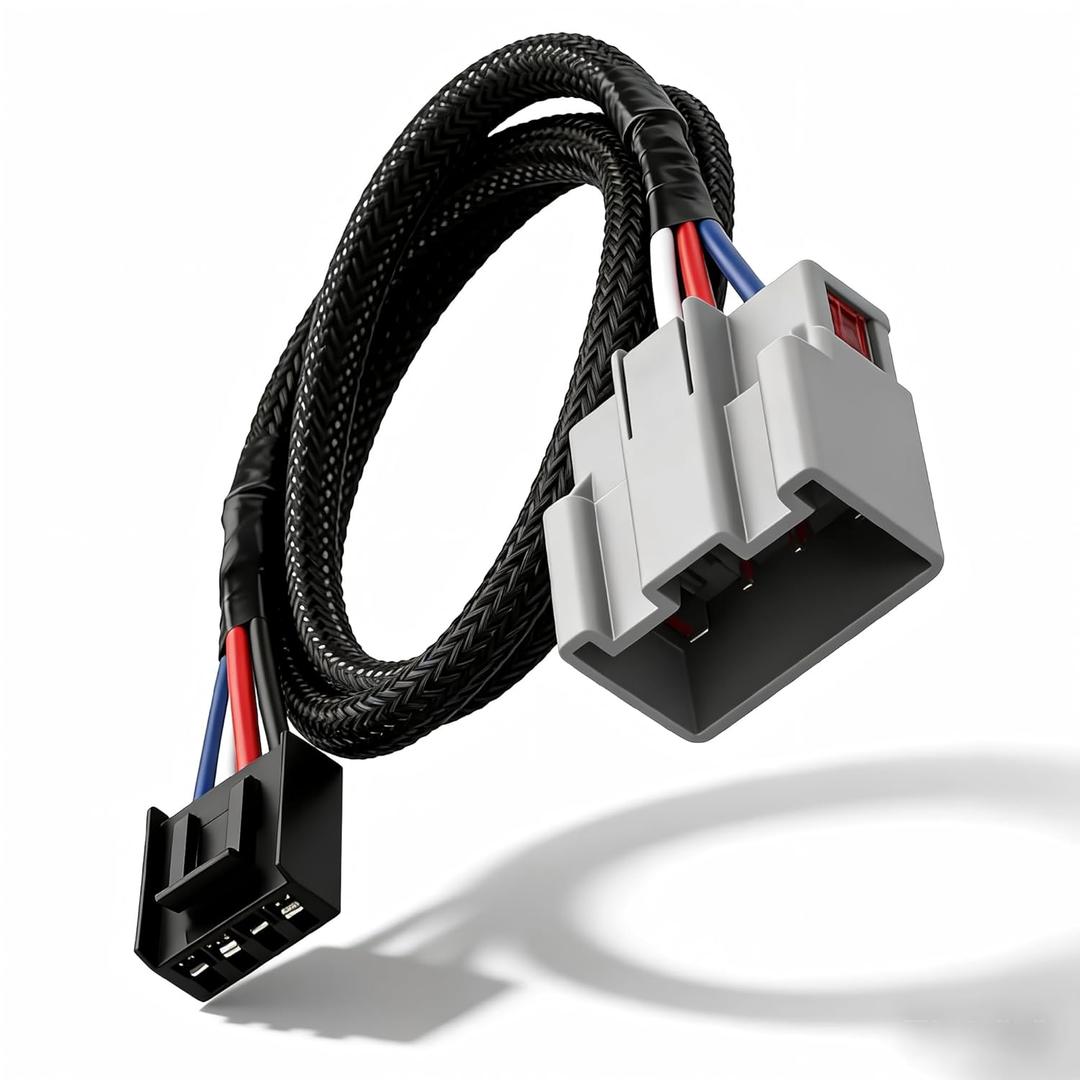 3036-P Brake Controller Wiring Adapter Fits for Ford F-150 2009-2021, F-250/F-350/F-450/F-550 2017-2023, Flex 2012-2019, Lincoln MKT 2012-2019 and Navigator 2015-2023
