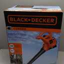 BLACK+DECKER Corded Leaf Blower Leaf Vacuum and Leaf Mulcher 3-in-1, Up to 230 MPH, 12 Amp Handheld Blower and Vacuum Combo (BV3600)