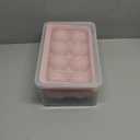 WIBIMEN Large Ice Cube Molds, Big Round Whiskey Ice Cube Trays for Freezer, Easy to Fill & Release, Whiskey Bourbon Cocktail(2.5In*8 Balls Pink/2 Pack)