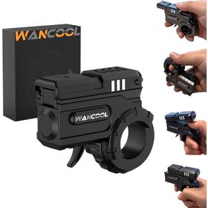 Decompression Fidget Toy for Adults & Boys, ASMR 3D-Print Stress Relief Toy Press Push Rotation Simulation Toy with Multiple Playing Ways Gift for Husband & Man, (Black)