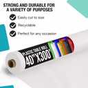 Exquisite White Plastic Table Cover Roll 40" x 300'