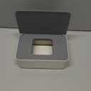 Diaper Wipes Dispenser, Tissue Storage Box Case, Wet Wipe Dispenser Holder with Lid for Home, Office, Cars (Gray-White)