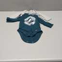 Gerber NFL unisex-baby Nfl 2-pack Long Sleeve Onesie Bodysuit (0-3 Months, Eagles)