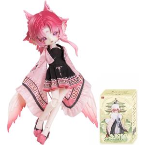 CALEMBOU BJD Blind Box, Cute Luluya Cloud Feather Pavilion Series Ball Jointed Doll Blind Box, 8 Inches Dress up Doll with Joints, Collectable Action Figure for Birthday Gifts