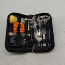 Watch Link Removal Kit, BYNIIUR Watch Repair Kit, Watch Case Opener Spring Bar Tools, Watch Battery Replacement Tool Kit, Watch Band Link Pin Tool Set with Carrying Case and Instruction Manual (Black)