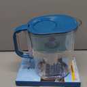 Brita Tahoe Large 10 Cup Water Filter Pitcher with Smart Light Filter Reminder and 1 Standard Filter- Transparent Teal