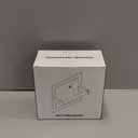 White Recessed Toilet Paper Holder for Regular Rolls, in Wall White Pivoting Toilet Paper Holder Wall Mount Made of Metal, Bathroom Toilet Paper Wall Holder