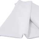 2 Wide Polyester Poplin Fabric by The Yard - Tablecloth, Backdrop, Party Decoration Etc, Fabric 6" × 10"  (White)