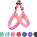 EXCELLENT ELITE SPANKER No Pull Dog Harness Step-in Adjustable Reflective Vest Soft Padded Easy Pet Chest Strap with Leash Clips for Small Medium Large Dogs Walking Training(Pink-L)