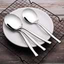 Stainless Steel Buffet Serving Spoon, Large Serving Spoon Set of 6
