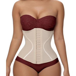 SHAPSHE Short Torso Waist Trainer for Women Corset Waist Cincher Shapewear Tummy Control Workout Hourglass Body Shaper