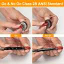 50 Pcs Nut and Bolt Thread Checker - 27 Standard & 23 Metric, Detachable Bolt Size Finder Tool, Screw and Nut Identifier Thread Gauge Especially for Tight Spaces