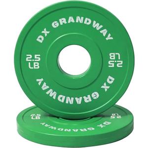 Fitness Change Weight Plates Pairs Support Plates Olympic Plates for Weight Lifting Bumper Weight Plates Steel Rubber Strength Training Weight Plates, 2.5LB X2