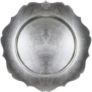 ChargeIt by Jay Scallop Charger Plate, Silver