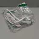 HUANCHAIN 6 FT 16 Gauge White Indoor Outdoor Extension Cord Waterproof, Flexible Cold Weather 3 Prong Electric Cord Outside, 13A 1625W 125V 16AWG SJTW, ETL Listed