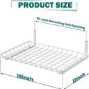 EVERHANGER Garage Wall Shelves 12x18 Inch, Wall Mounted Storage Shelf, Metal Shelf Rack, Heavy-Duty Shelf Organizer 2 Pack, White