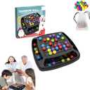 Intellectual Chessboard - Dual Duel, Chess Dual Game, Fun Table Top Strategy Games, Intellectual Chessboard Colored Marbles,Family Games Party Game for Kids and Adults (48PCS)