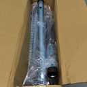 Folding Walkers for Seniors with 2 Skis and 5" Wheels, Lightweight Adult Rolling Walker, Supports Up to 350 Pounds, Adjustable Height, Aluminum Standard Walker, Silver