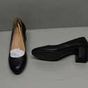 mysoft Women's Pumps Low Chunky Block Heel Round Toe Comfortable Dress Shoes Size 11