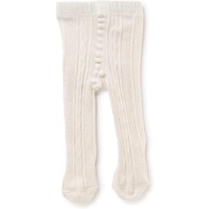 Silky Toes Luxurious Cotton Tights for Baby Girls 1 Pk Cable Knit Winter Footed Leggings (6-12 Months)