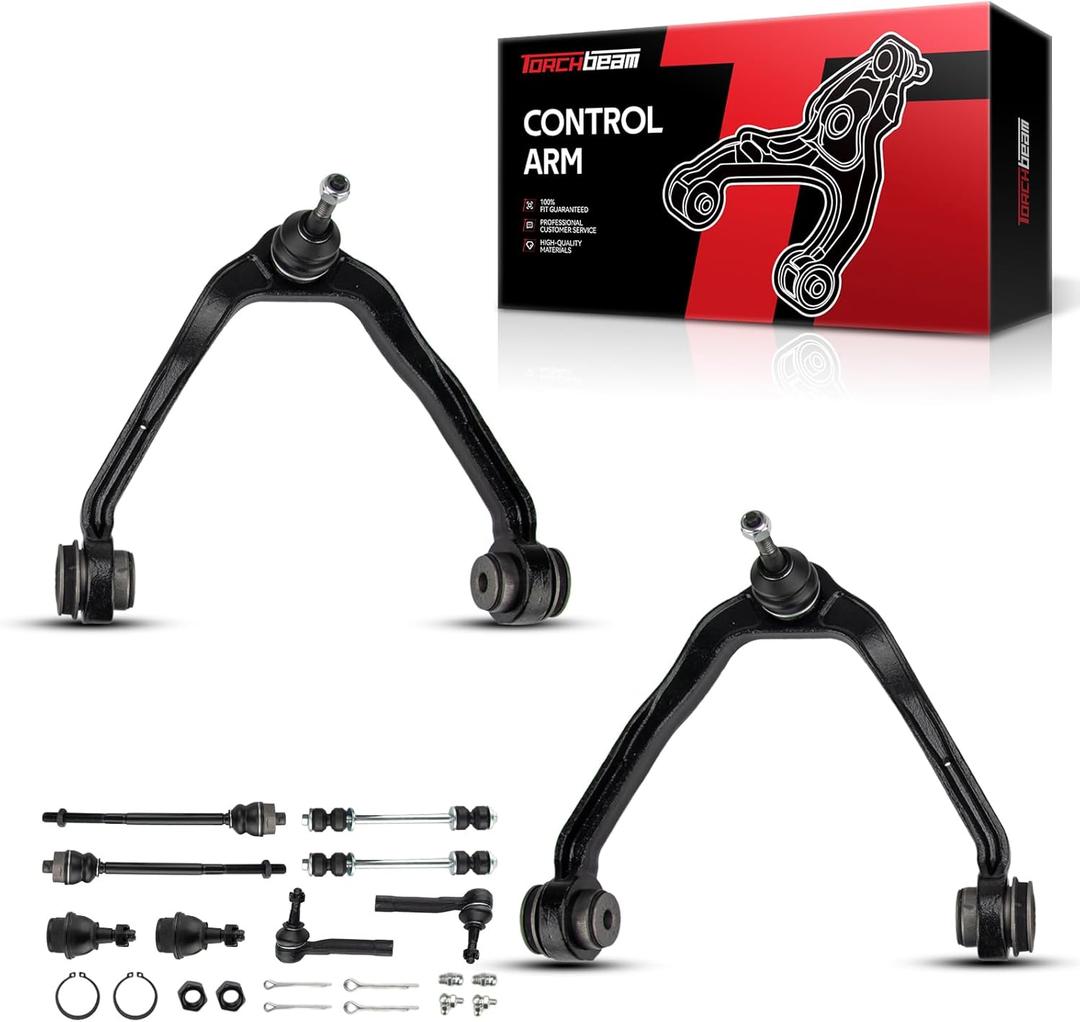 Torchbeam 4Pcs Front Lower Left Right Control Arm, Suspension Kit with Ball Joint for TL 2004 2005 2006 2007, Automotive Replacement Control Arm for K641543 K641544 K500117