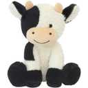Sumind 2 Pack Cow Stuffed Animal Set 13.78 Inch Mommy Cow Plush Toy with 4 Babies Cute Calf in Her Tummy Large Highland Stuffed Animals for Toddlers Girls Boys Birthday(Cute)