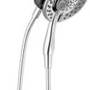 Delta Faucet 4-Setting In2ition 2-in-1 Dual Shower Head with Clarifi Standard Shower Filter Attachment and Filter, Chrome Shower Head with Filter, Filtered Shower Head, Chrome 7SF110B