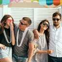 144PCS Bead Necklace, White Beaded Necklace Party Favors Bulk, 33" Mardi Gras Beads Necklaces Accessories, Festival Parade Throw Accessories for Baby Shower Wedding Birthday Celebrations Decorations